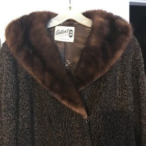 Vintage Lambs Wool and Fur Coat